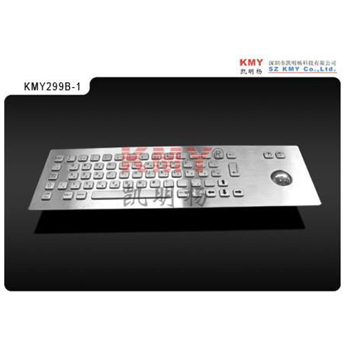صفحه کلید فلزی مجهز به صفحه صنعتی PC ضد ضد خرابکاری با گوی توپ