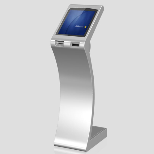 Mordern Design õhuke, vabalt seisev puutetundliku ekraaniga iseteeninduskiosk termoprinteriga