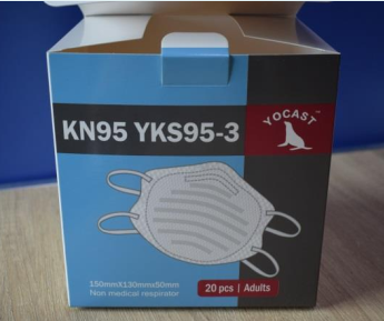 (disposable foldable protective face mask KN95 YKS95-3) (Non-medical)