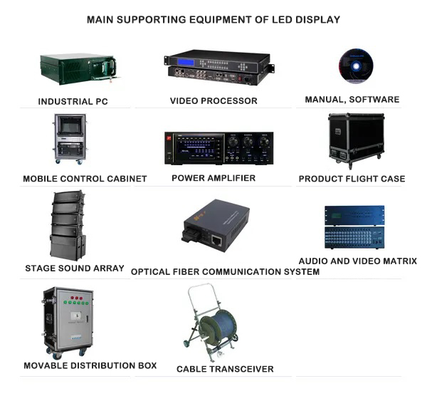 Main supporting equipment of LED display