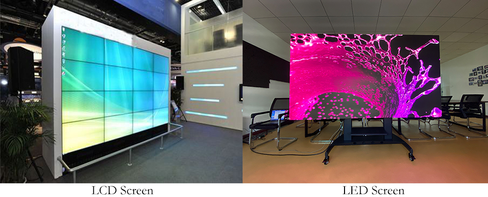 color performance comparsion of LCD and LED display