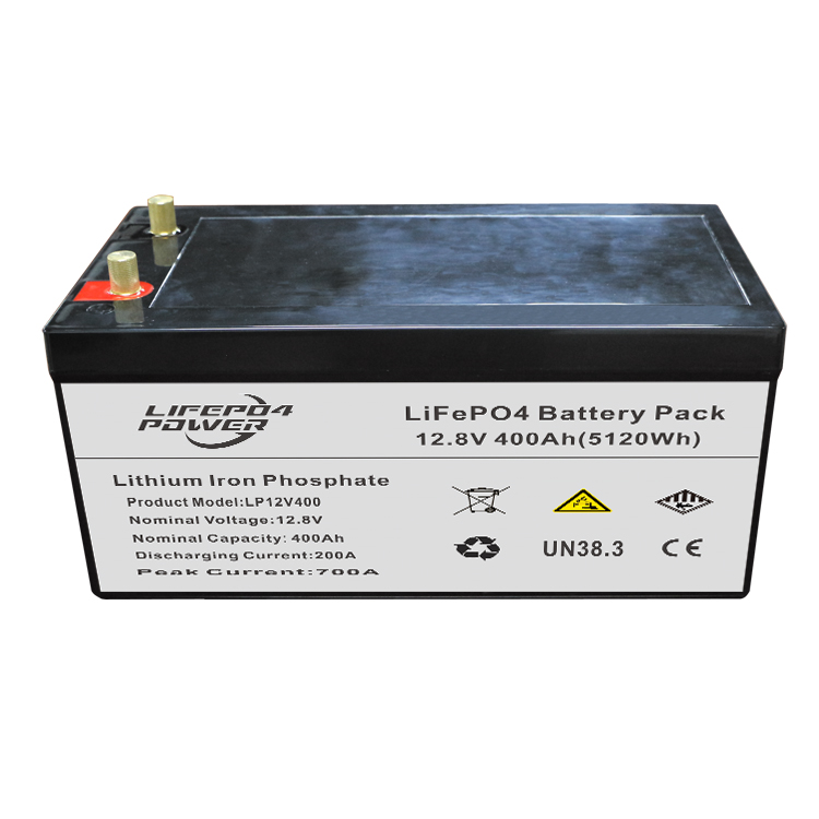 Batteria di ferru di litiu 12,8V 400Ah