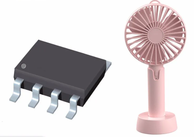 Three-speed handheld fan PCBA IC chip