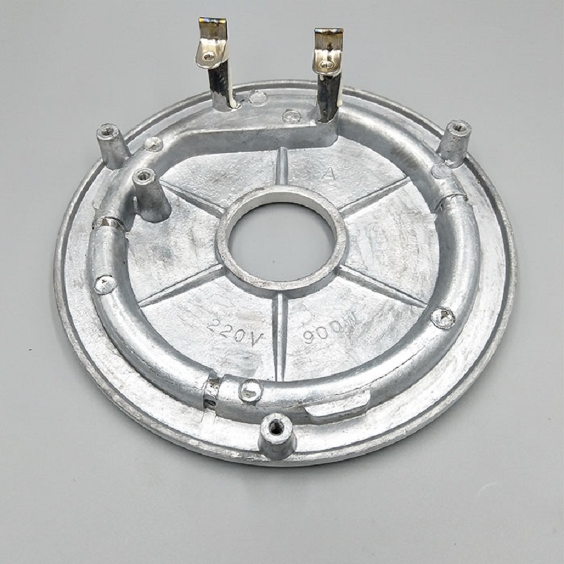 Die casting heating element for household electric baking dish