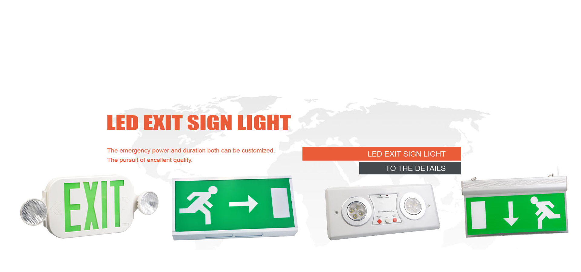 Luz de sinal de saída LED