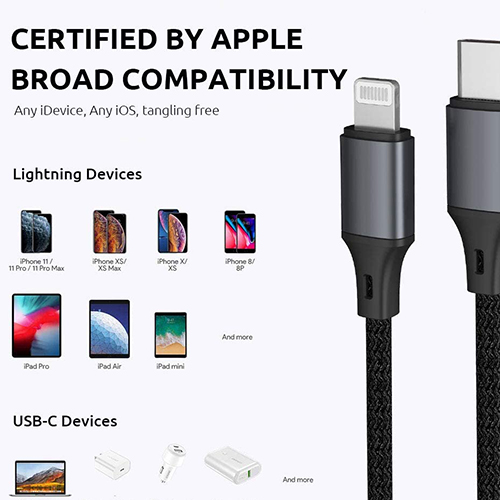 USB C - „Lightning“ kabelis