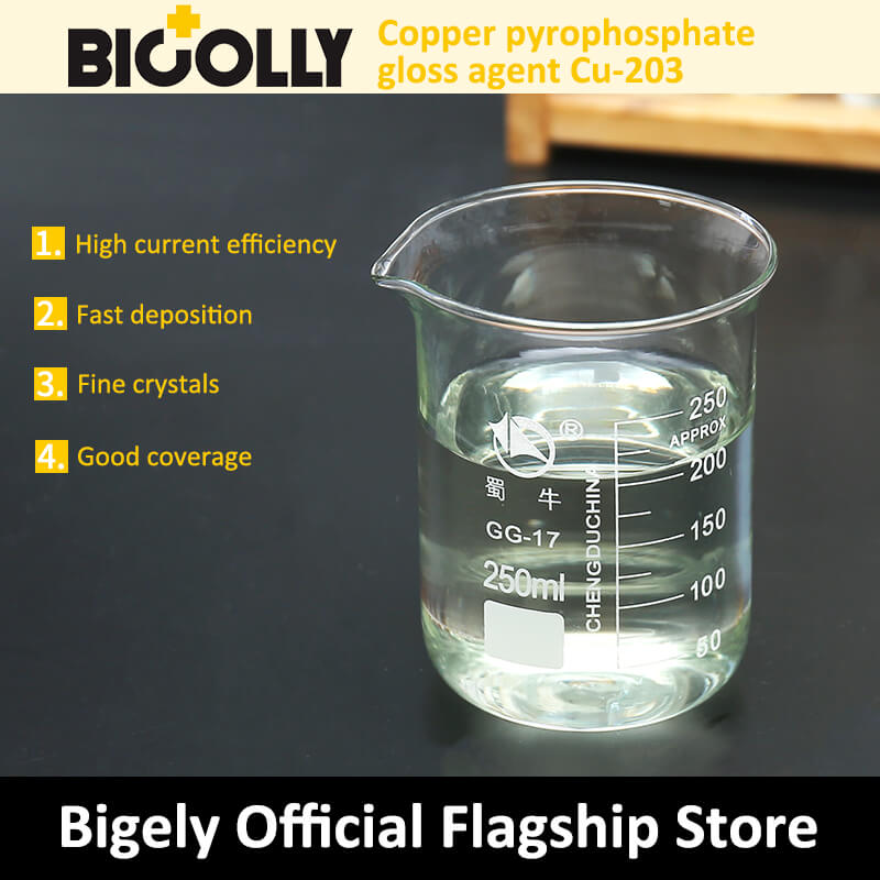Copper pyrophosphate gloss agent