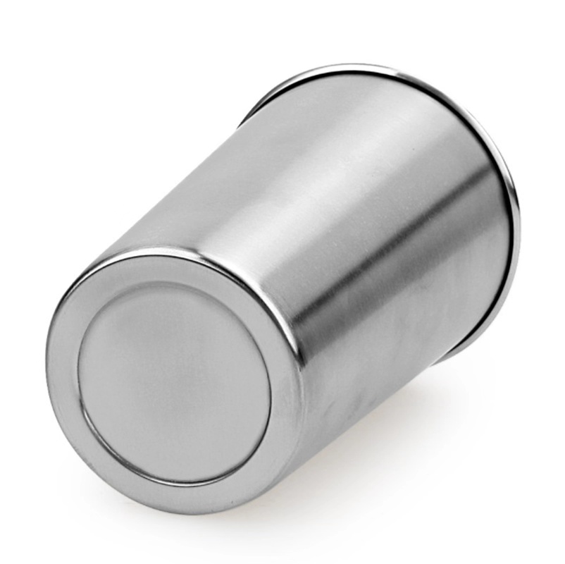 Stainless steel flat bottom cup