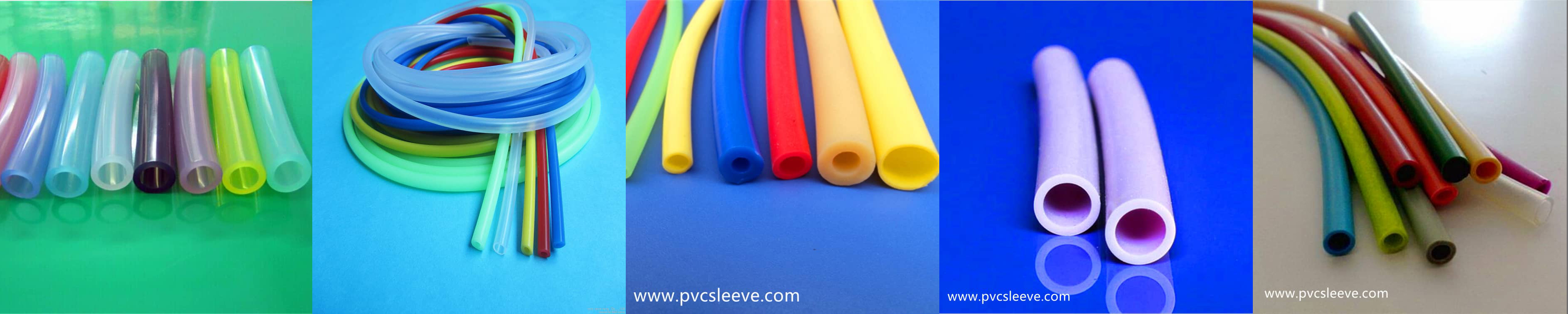 Colored silicone tube