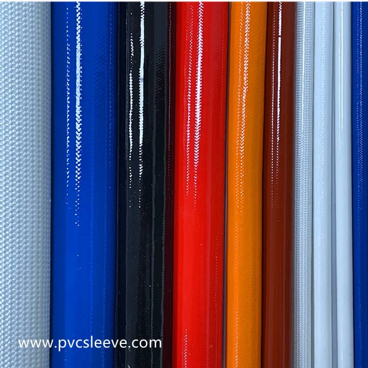 Inner fiber and outer rubber fiberglass sleeving